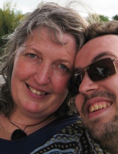 Michelle and Jarle on a little boat trip in New Zealand